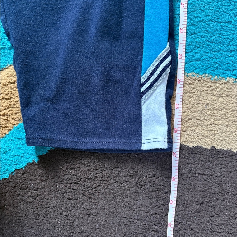 Athletic Works Navy Blue Leggings with Teal Accents - Picture 6 of 7